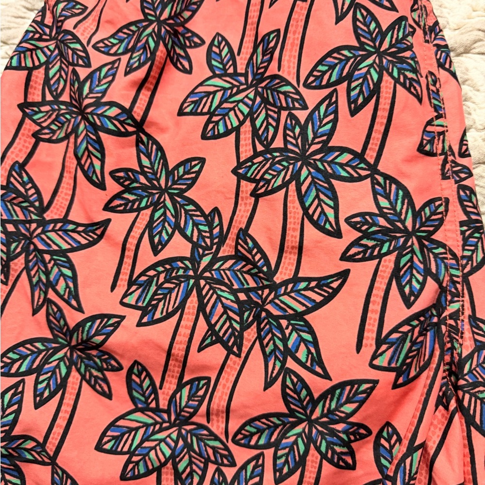 Hanna Andersson Multicolor Leaf Pattern Swim Shor… - image 3